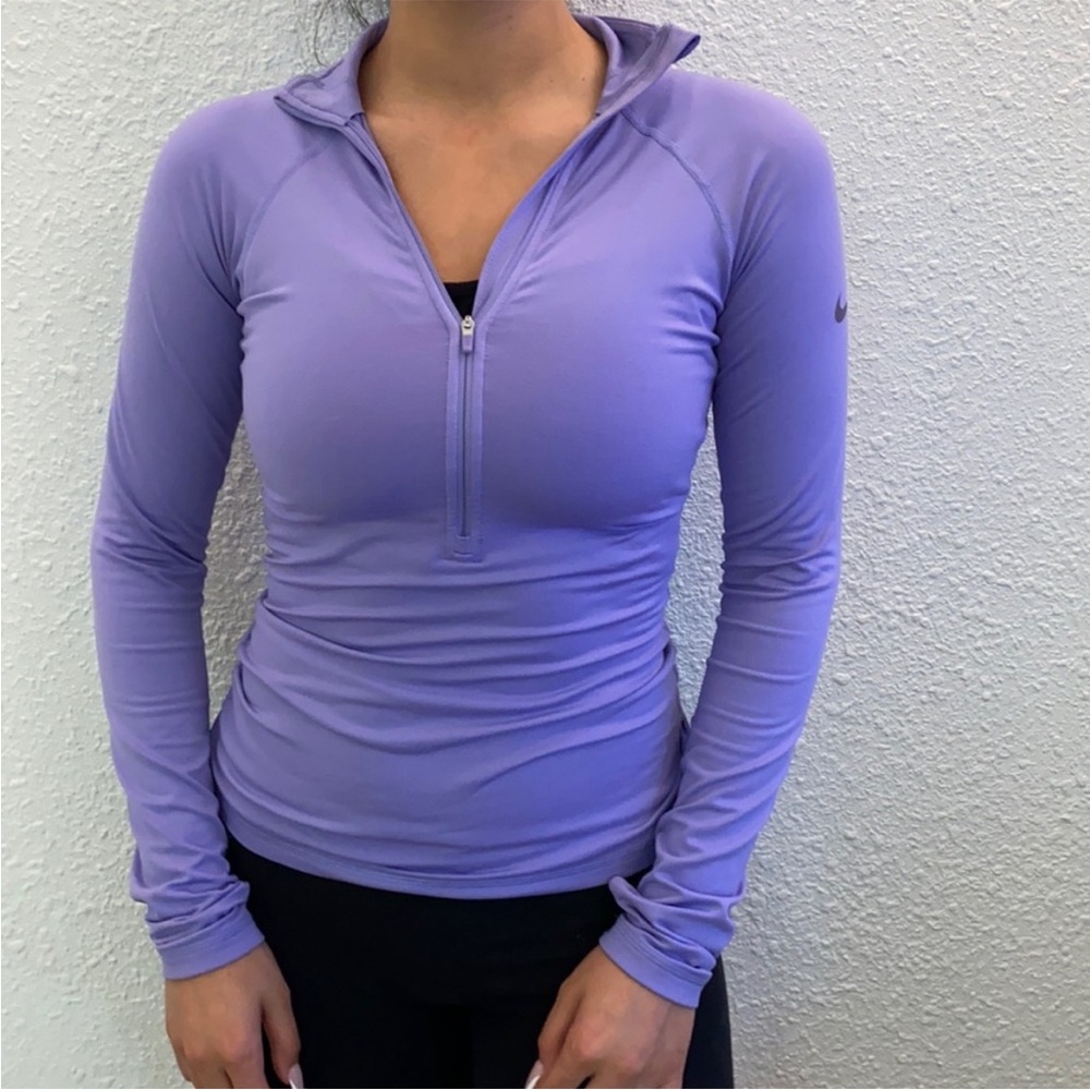 Nike Pro Combat Dri-Fit Fleece Lined 1/2 Zip Up Jacket